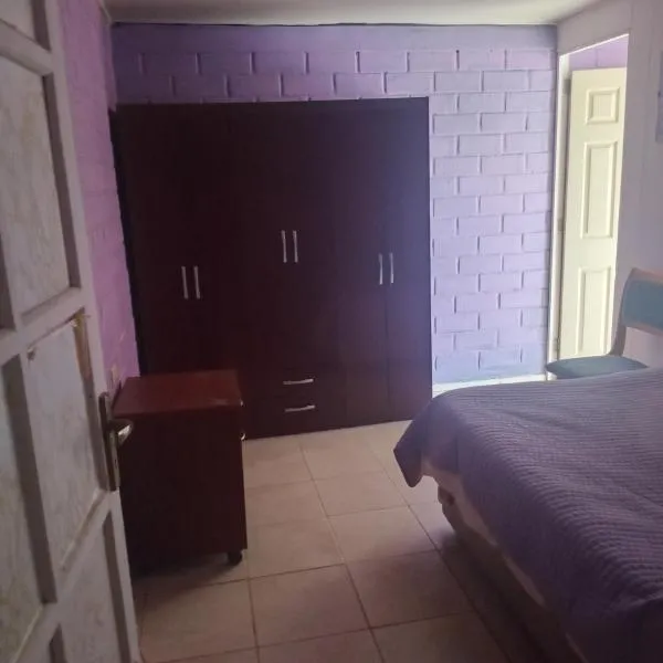 Pieza con baño privado y cama doble, hotel in La Serena