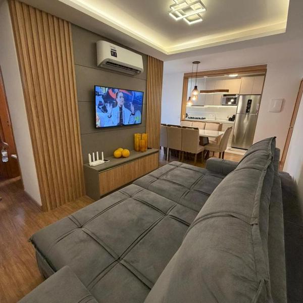 Apartamento mobiliado pé na areia na praia do Tabuleiro em Barra Velha SC