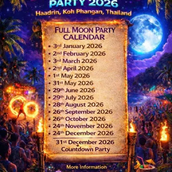 Haadrin Fellini Hostel & Pizzeria, hotel em Haad Rin