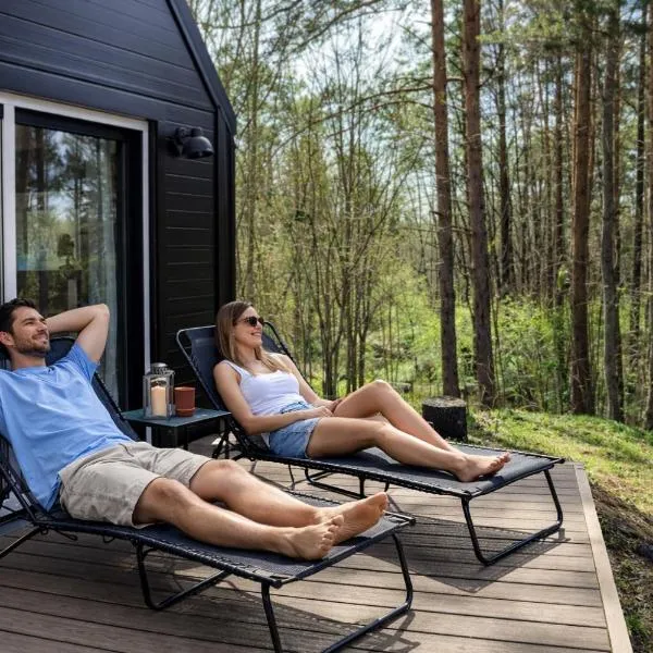 Modern Sauna Cabin in Horse Ranch，Lieplaukė的飯店