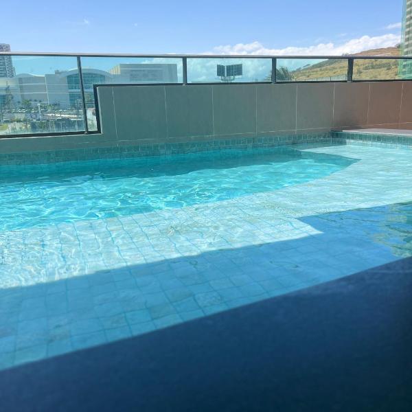 200m da PRAIA e do PARQUE SHOPPING Apto Premium para 4 Pessoas com JACUZZI, Academia, Coworking, Estacionamento com Carregador, Portaria 24h e Wi Fi 500MBPs - Foto 4