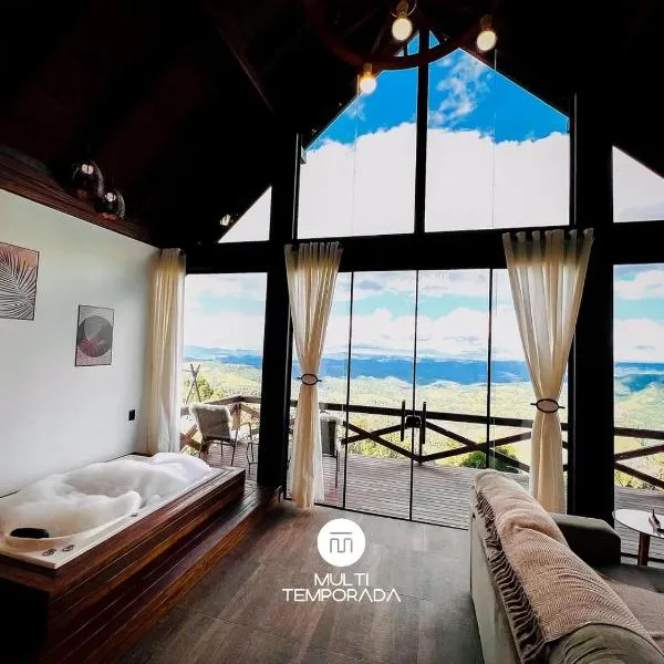 Chalé Entre as Nuvens - Rancho Queimado - SC, hotel v mestu Rancho Queimado