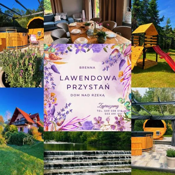 LAWENDOWA PRZYSTAŃ - dom nad rzeką - Brenna, 10 osób, sauna, balia z jacuzzi, ogród, plac zabaw, hotel em Brenna