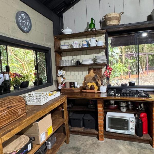 Cabana Sítio Casa beira do lago Concórdia - SC - Foto 5
