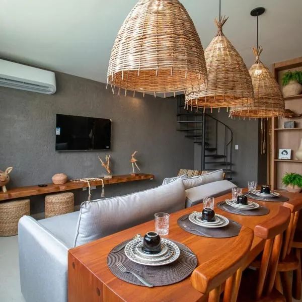 Lindo Duplex 2 Suítes com Piscina Privativa em São Miguel dos Milagres, hotel in São Miguel dos Milagres
