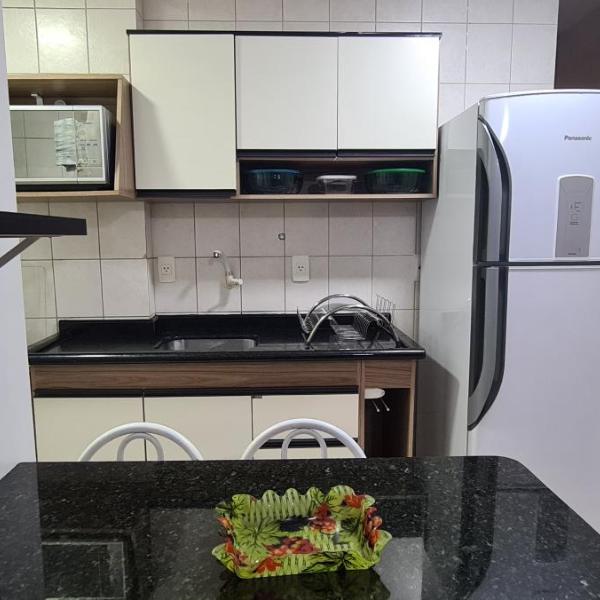 Apartamento beira mar pé na areia mobiliado