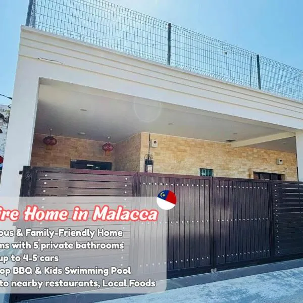 Spacious Home for Family, Wide Balcony with BBQ & Kids Pool, COMFY HILL, Hotel in Malakka
