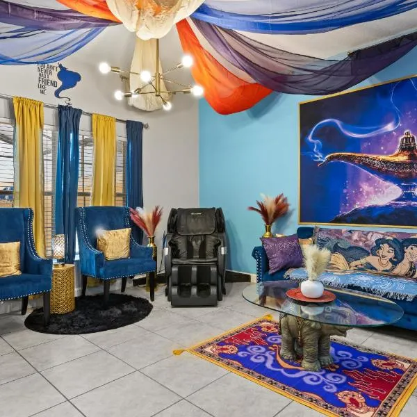 Themed Villa with Private Pool Games Massage Chair, hótel í Kissimmee