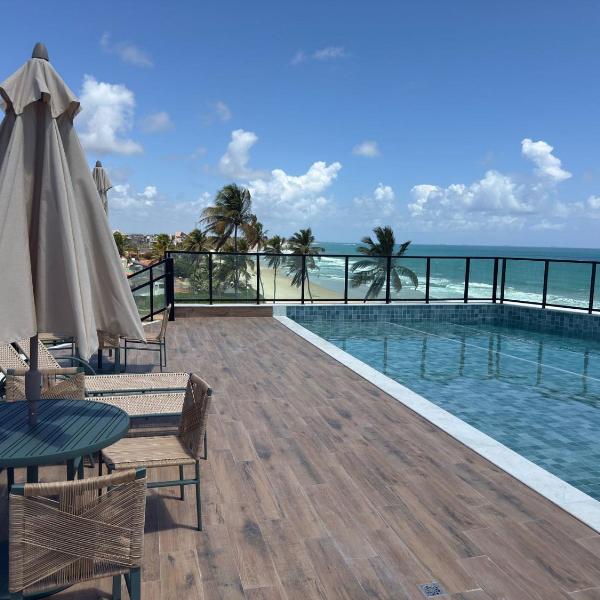 Flat com piscina privativa | Pé Na Areia | VIla Porto