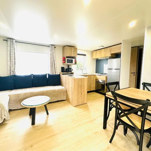 Les Charmettes Mobilhome Neuf 3 ch - 2 sdb climatisé - Terrasse Totalement Abritée - Locsweethome, hotel in Les Mathes