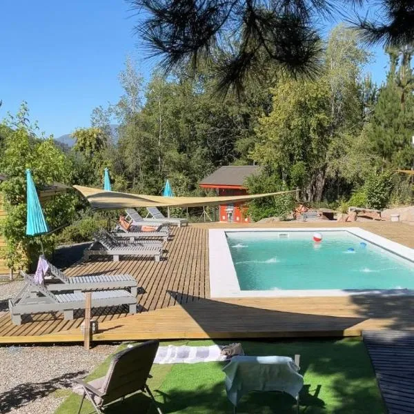 Cabañas Alto Quillay, radal siete tasas, hotel em El Torreón