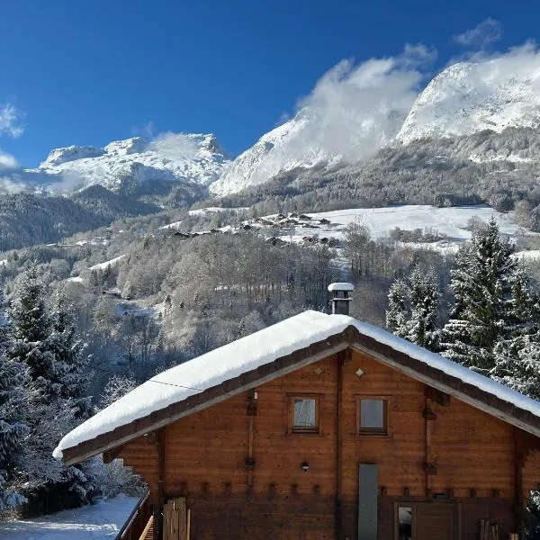 Petit cocon indépendant, vue montagne, proche aravis, lac, hotel in Les Clefs