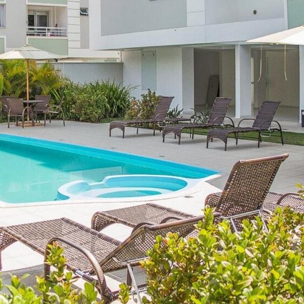 Um quarto, com ar, vaga coberta, piscina no condomínio - Foto 4