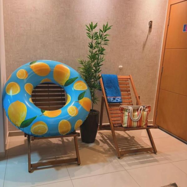 O melhor da Praia - Ap 2qt, térreo, varanda, climatizado