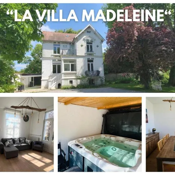 La Villa Madeleine -jacuzzi - 10 voyageurs，加來的飯店