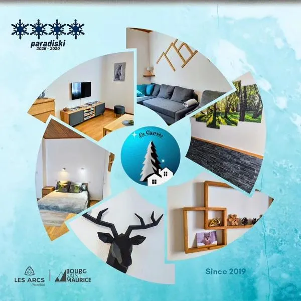 Le Cyprès en centre ville Bourg-Saint-Maurice，布聖莫里斯的飯店