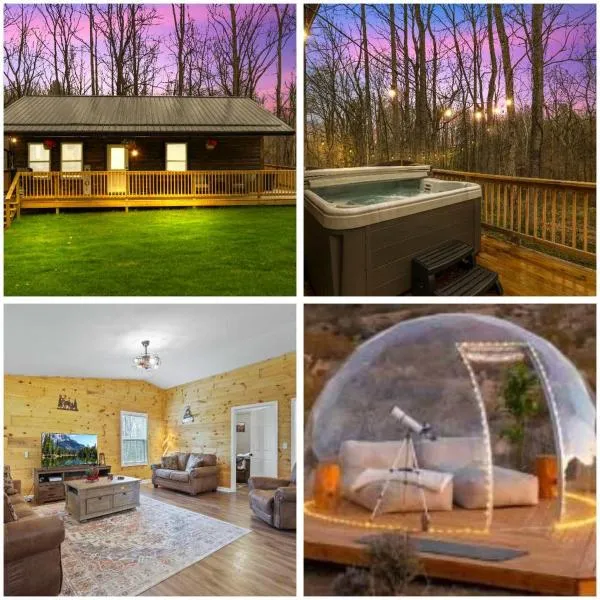 Cabin with King Bed , XBOX, HotTub, Games, Firepit , Stargazing Dome, отель в городе Логан