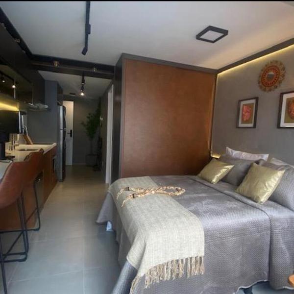 Studio Bela Bali, perto da Avenida paulista, com Estacionamento e Lavadora