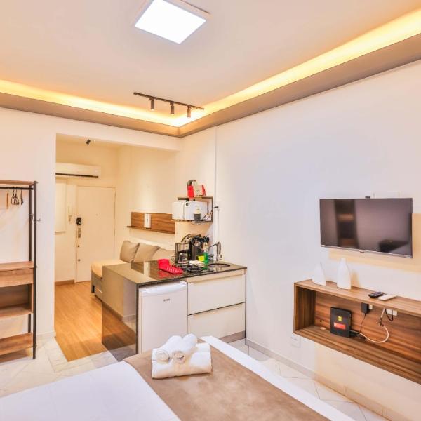 Studio compacto em Copacabana, reformado, com WiFi, Ar split, mini cozinha, a 250m da praia e 350m do metrô! - Foto 4
