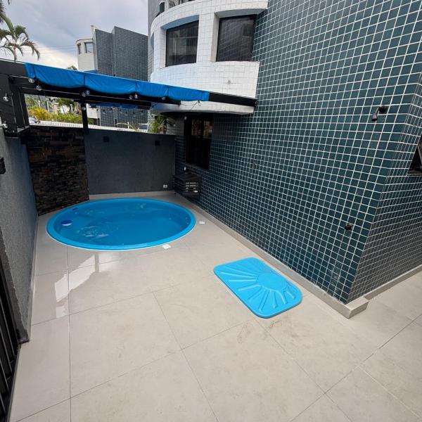 Apartamento terreno com piscina a 350 mts da praia - Foto 4