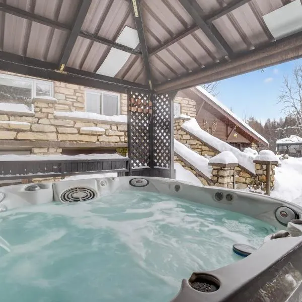 Charmant Chalet HUOT à Sainte-Lucie des-Laurentides, viešbutis mieste Sainte-Lucie-de-Doncaster