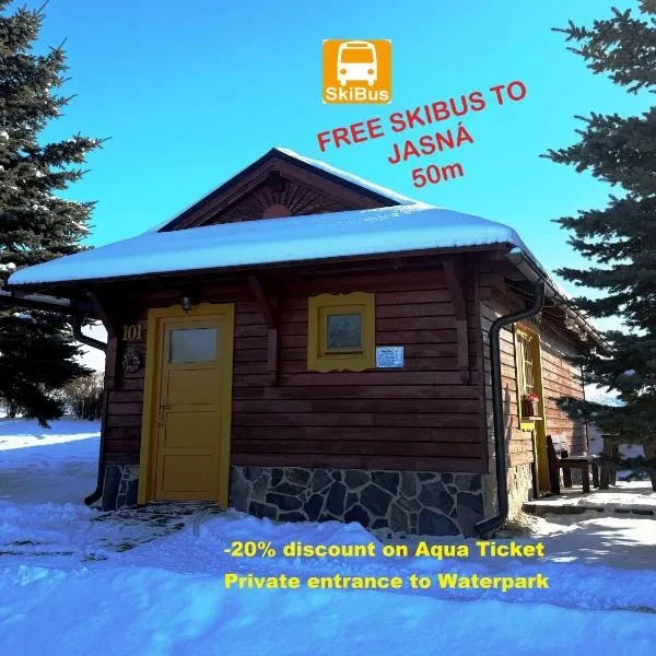 Chatky 101 a 411 Tatralandia, hótel í Liptovský Mikuláš