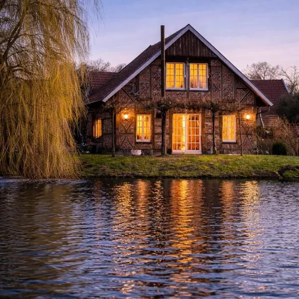 Haus am See Kamin privater Seezugang, Hotel in Warendorf
