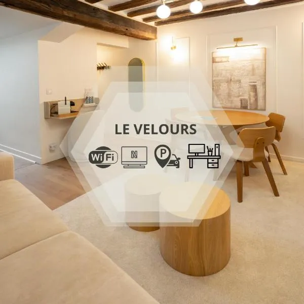 Le Velours - Centre Ville - Calme - Cosy、ソミュールのホテル