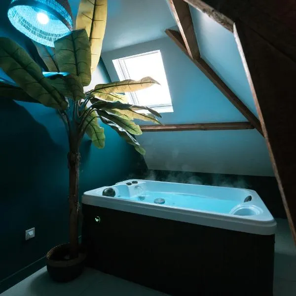 Colembert에 위치한 호텔 GJ Holiday Escapes - Suite maison Ralph - étage indépendant avec jacuzzi