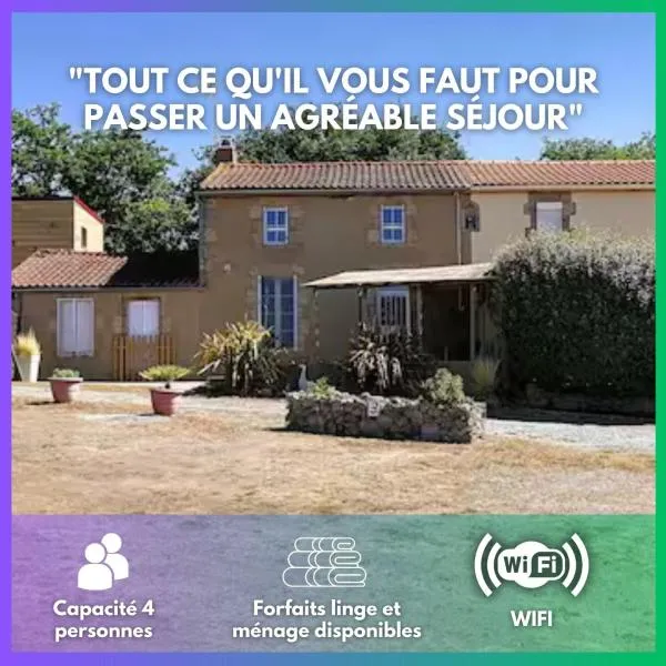 Gite Spacieux 4 personnes - 5km du Parc, hotel in Chambretaud