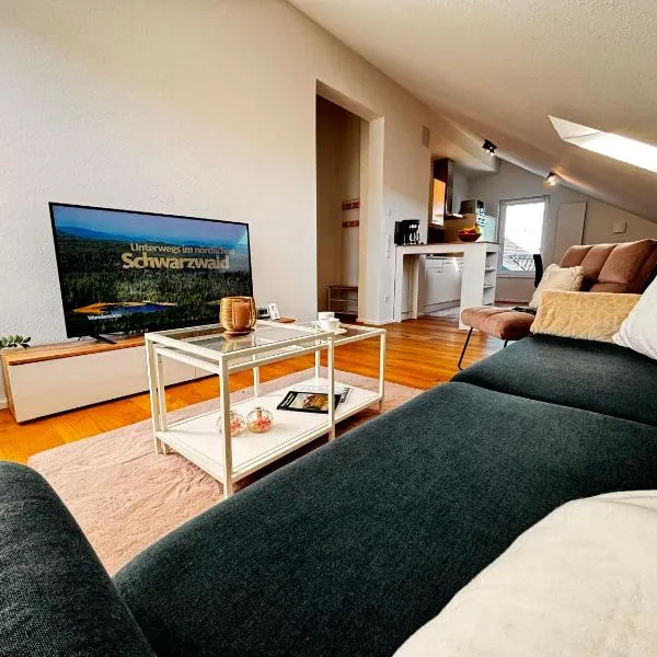 Sonnenhalde- Moderne Wohnung- 3 Schlafzimmer- Neubau-Ruhige Lage โรงแรมในฟรอยเดนชตัดท์