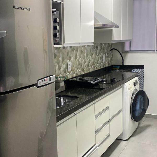 Belo apto moderno térreo