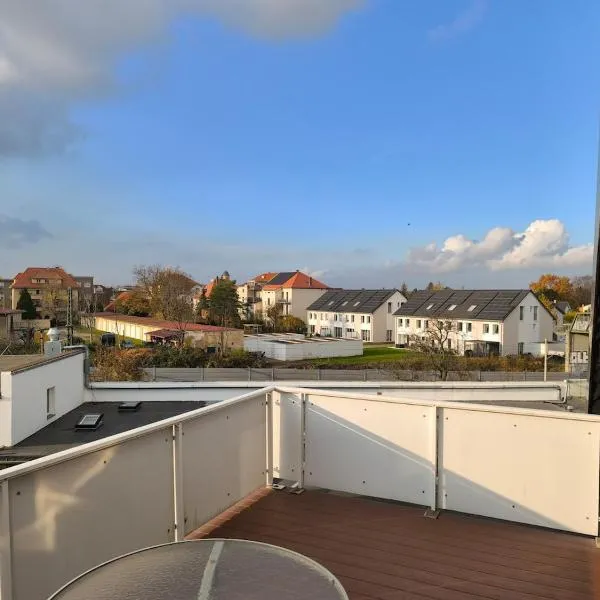 Maisonette with large terrace, хотел в Лайпциг