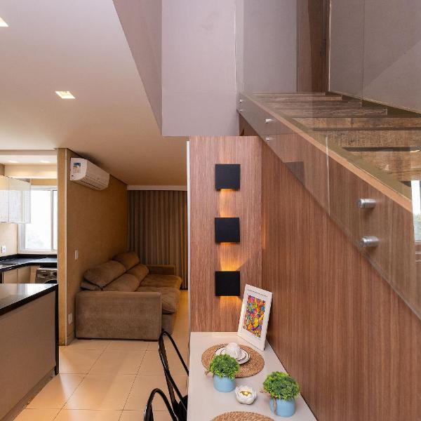 Duplex Luxuoso 2Q com Varanda Gourmet em Cond. c/Piscina aquecida | Sauna | Garagem | Academia | Wi-Fi | Ar | Portaria 24h| Perto de tudo no Setor Bueno - Foto 3
