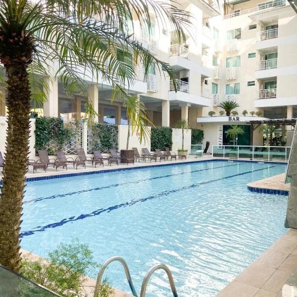 Apto ideal p Família, Piscina Térmica 350m Praia