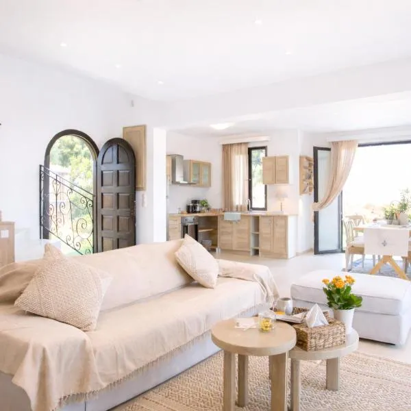 Exclusive Olive & Herb Villa, Mountain to Sea Views, Rhodes, Hotel in Afandou