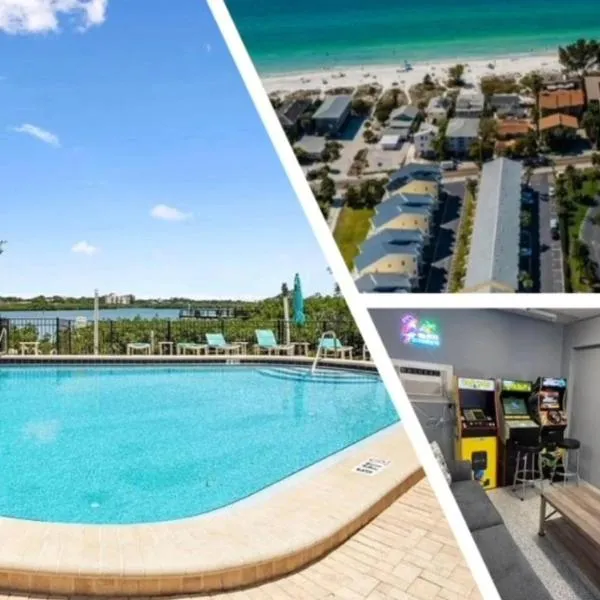 Oceanview - Heated Pool - Game Room - Steps to Beach - Sleeps 8, хотел в Клиъруотър Бийч