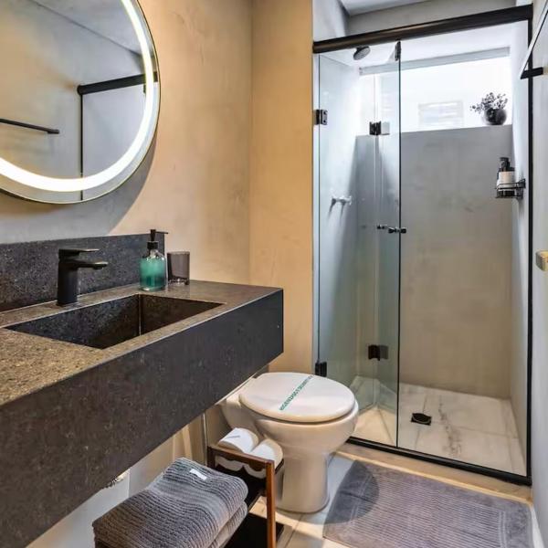 Studio 406 no Centro Cívico com Piscina Aquecida, Academia, Sauna e Garagem - Foto 3