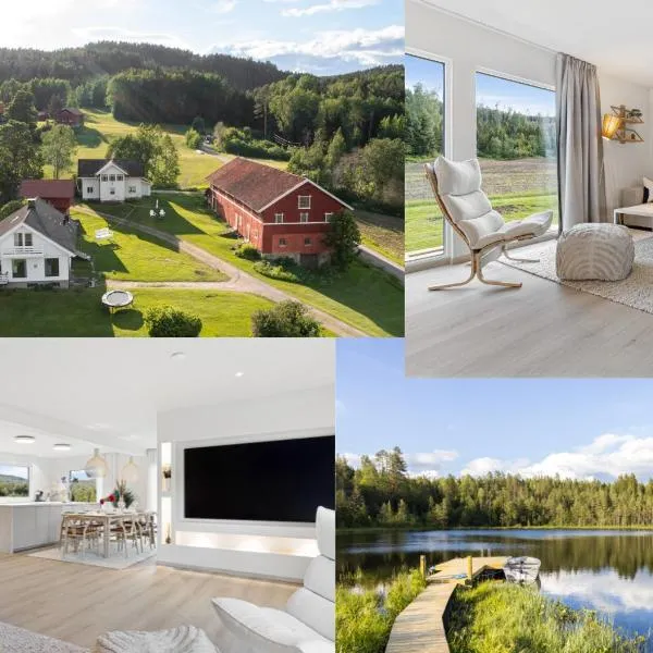 Luksusfølelse i hjertet av naturen med jacuzzi, hotel em Norem