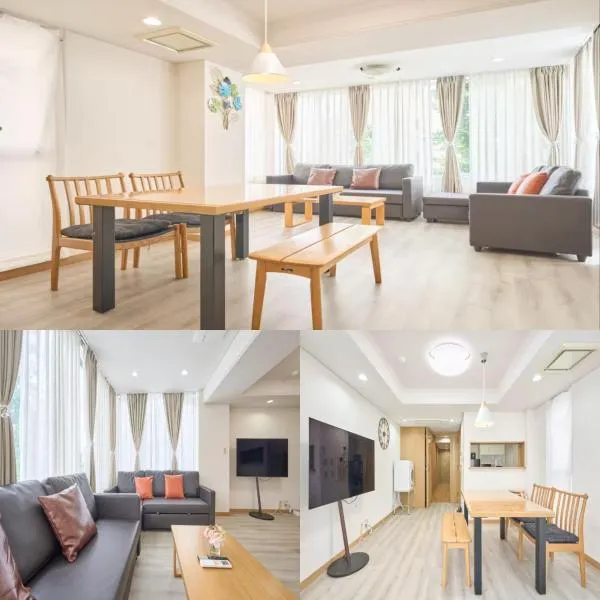 K-Large balcony, Luxury 2Bedroom Condo, 101sqm,Max14 PPL,7mins walk to station, Elevator,QuiteArea, hotel en Tokio