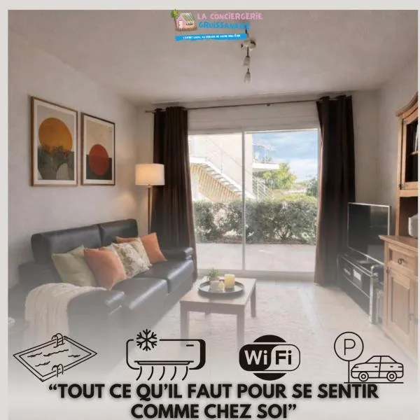 Résidence Les jardins du Phoebus Géolia Piscine Climatisation Parking By LCG, hotel a Gruissan