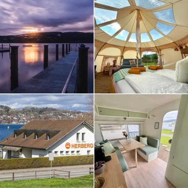 Strandbad Steckborn mit Herberge, Camping & Glamping, hotel en Steckborn