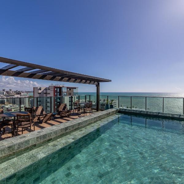 Apto novo Moderno I 100m praia I Vista Mar I Piscina 708