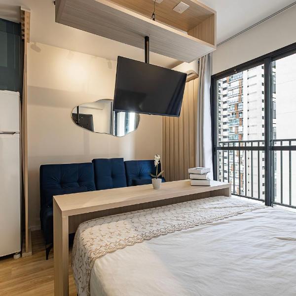 Charmoso Studio em Pinheiros-vista linda - Foto 2
