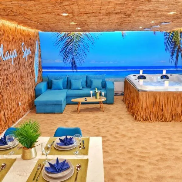 PLAYA SPA-4 Pers-Jacuzzi-Parking-Jardin-Clim-Colmar โรงแรมในMuntzenheim