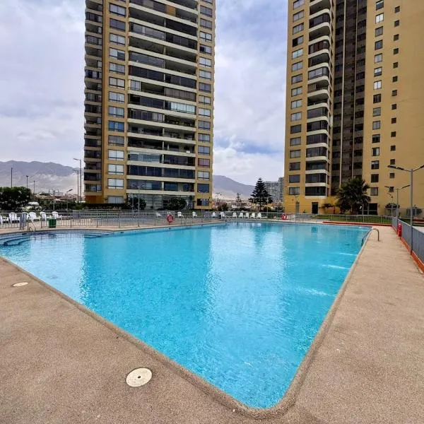 Depto 2D2B - 4 pax - Piscina - Zona Norte, hotel en Antofagasta