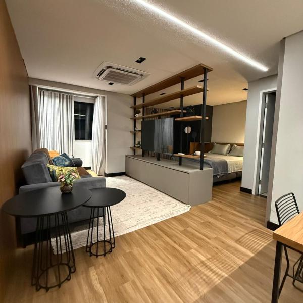 Studio Aconchegante no Number One Flat com vista mar