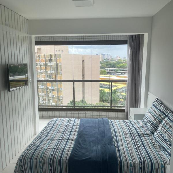 Studio mobiliado no Iguatemi com lazer completo
