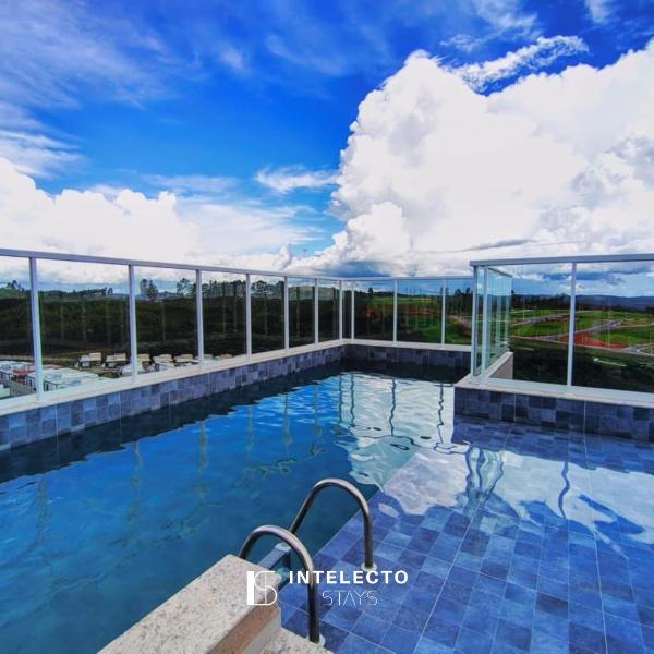 Apê c/Piscina no terraço e varanta gourmet