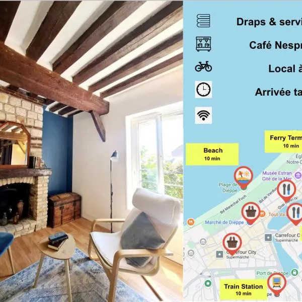 Beau 2 pièces charme et confort, hotel v destinácii Dieppe